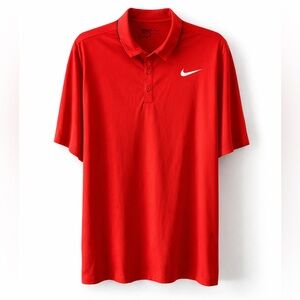 Nike Golf Standard Fit Men XL Bright Red Polo Shirt